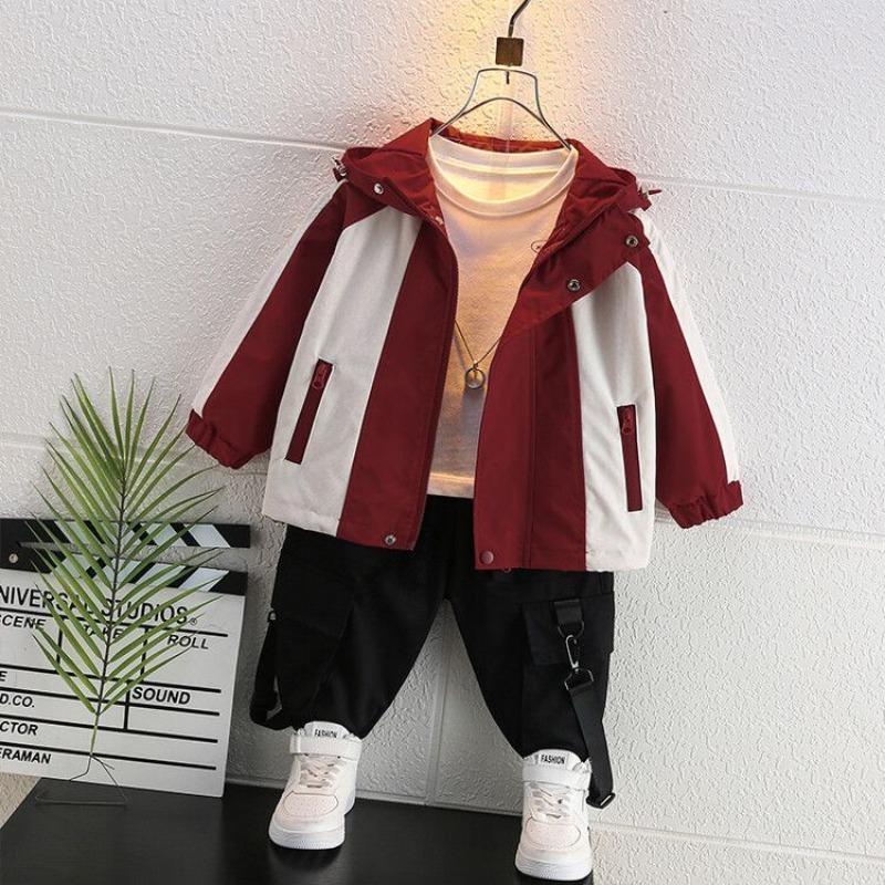 Modische Jacken für Jungen und Mädchen: Herbst/Winter Kinder Freizeit Zweifarbige Jacken