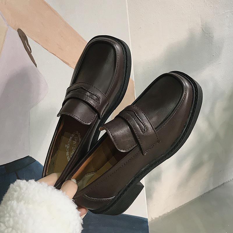 Fashion Japanese Student Shoes Girly Girl Lolita Shoes JK Commuter Uniform Shoes Loafer Casual Mary Jane shoes platform cute Harajuku