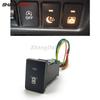Car LED Light Parking Radar Switch Push Button For Mitsubishi Outlander 2013- Eclipse Cross Triton