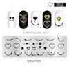 Nail Art Printing Small Long Steel Plate Valentine's Day Love DIY Painted Printing Stainless Steel Nail Printing Plate