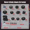 12-Piece Brake Bleeder Kit with Quick Connector and Master Cylinder Adapter for Most Vehicles