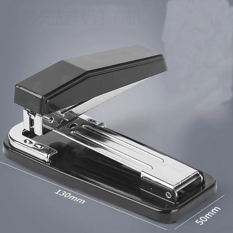 Rotating labor-saving stapler, student home office stapler, multifunctional thickened medium seam stapler