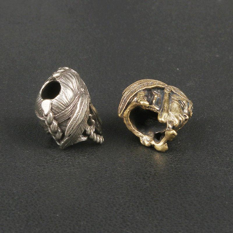 Messing Stammes Kriegerin Messer Anhänger: EDC Anhänger, Paracord Zubehör, Schlüsselanhänger DIY Abstandshalterperle