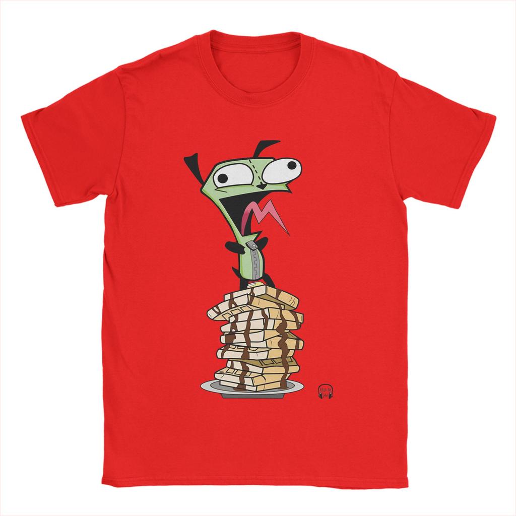 Invaders Zims Cotton T-Shirt For Man Summer  Classic T Shirts O-Neck Leisure Tees Oversize Cheap Tops