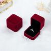 1Pc Showcase Gift Case Wedding Storage Organizer Jewelry Earring Velvet Ring Boxes Flocking