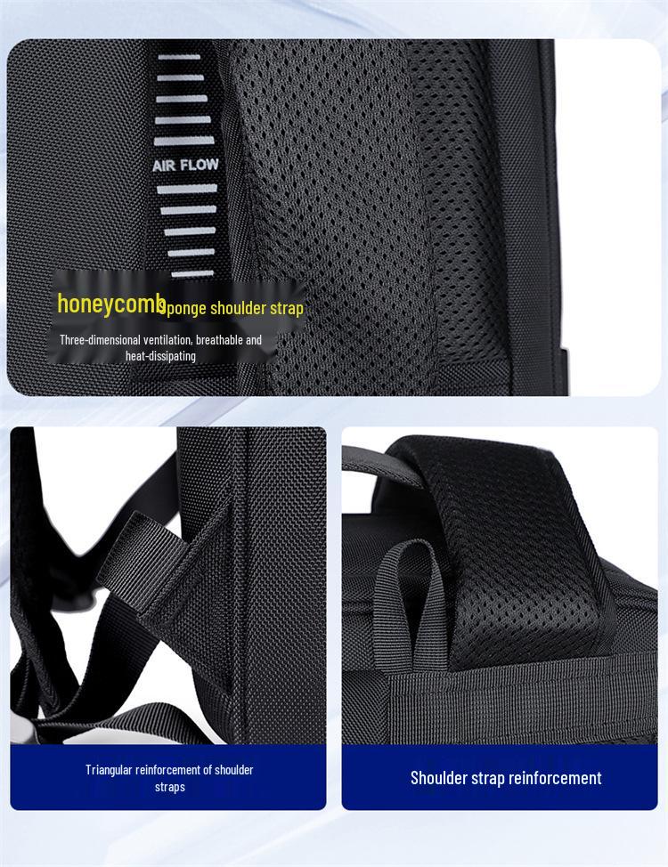 Unisex Water-resistant Travel Laptop Backpack for Business, Outdoor, and School Use