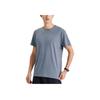 Asics Breathable Comfortable Moisture-Wicking Solid Color Small Logo Short Sleeve T-Shirt Men Tops Dark-Gray 2031E450-020