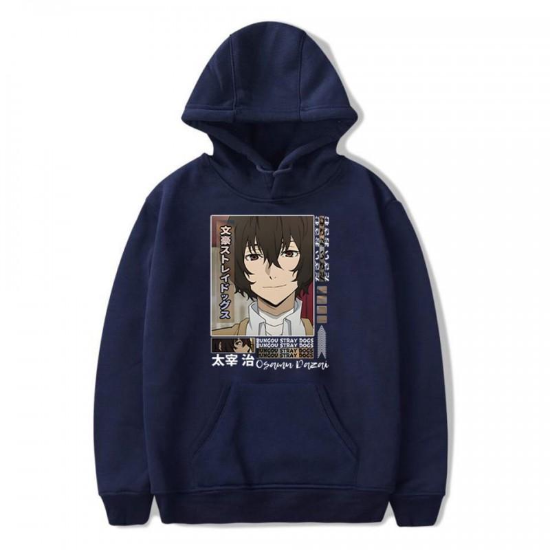 Bungo Stray Dogs Anime Hoodie Lässiger Fleece Pullover für Jugendliche