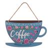 Creative Coffee Shop Signage Vintage Door Pendant Kitchen Logo Wall Hanging  Background Prop