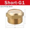 Pneumatic Exhaust Muffler Silencer 1/8 1/4 3/8 1/2 BSP Male Thread For Air Noise Brass Adjustable Long Short BSL M5