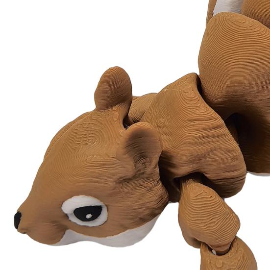 3D Printed Otter Toy Fully Articulated Flexible Fidget Toy Poseable Otter Ornament Stress Relief Home Office Decor