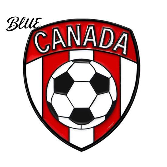 Colorful Enamel Badge Football USA Flag Pattern Zinc Alloy Brooch