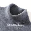 Antonio Men's 100% Cashmere Thickened Turtleneck Sweater