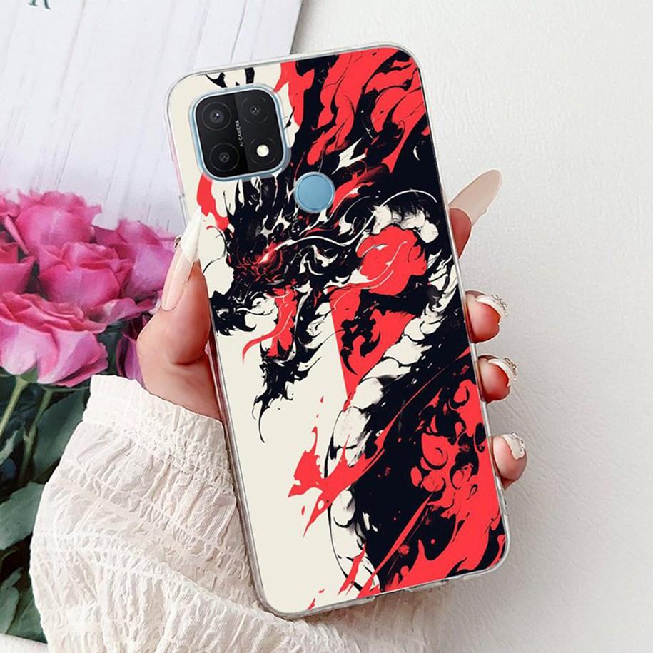 

For OPPO A15 A15s Case CPH2185 CPH2179 Cover Cute Cartoon Cat Carp Soft Silicone Phone Back Cover For OPPO A 15 A 15S TPU Bumper OPPO A15s