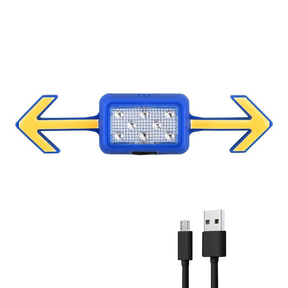 LED Warning Tail Light Wireless Remote Control Rechargeable Safety Warning Light 6 Modes for Motorcycle Bicycle Safety Helmet