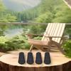 Stay Safe On Your Hiking Trip with Rubber Trekking Pole Tip Covers 2/4Pcs