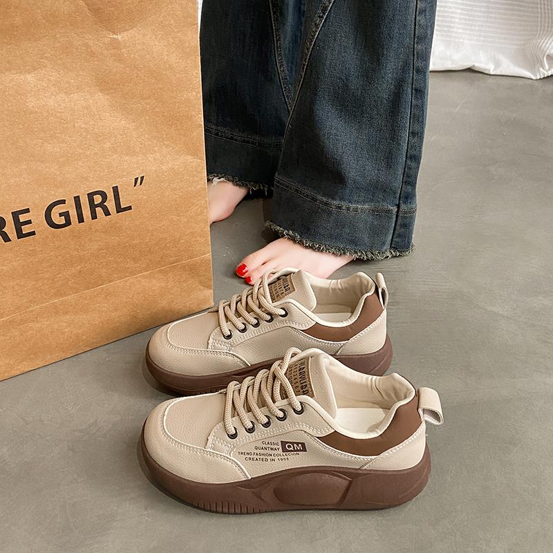 Sports shoes new spring soft-soled casual shoes wide and fat feet 35