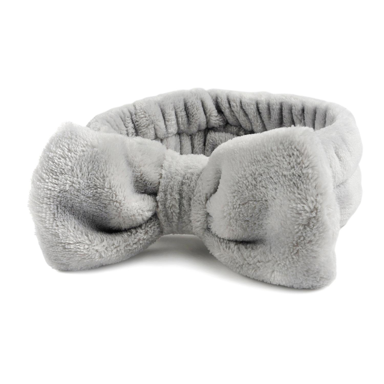 

Коралловый флисовый бант пушистая повязка для волос милая повязка для умывания лица повязка для волос женский головной убор аксессуары для волос 1pcs