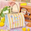 Large Capacity Canvas Lunch Bag Printed Insulated Lunch Box Bag Cute Cat Thermal Lunch Bag  Men