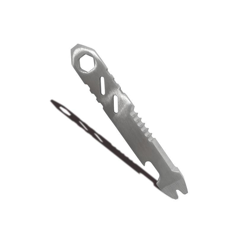 Mini piede di porco in acciaio inossidabile, chiave a brugola multifunzione, apribottiglie, strumento EDC portatile per campeggio all'aperto
