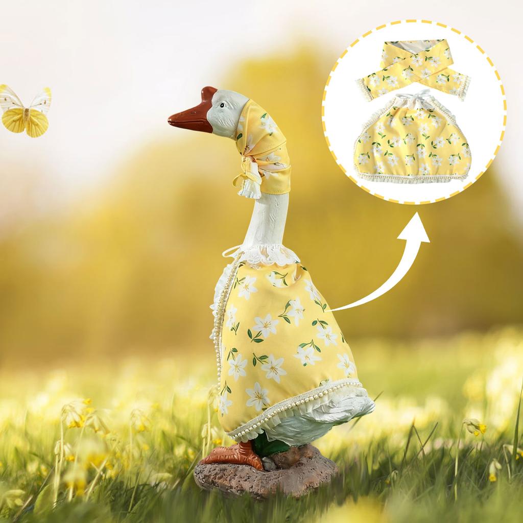 Porch Pet Dog Garden Ornaments Clothing Set