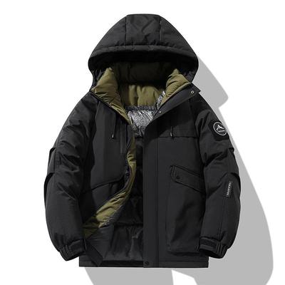 Veste d'hiver chaude en coton amélioré au graphène pour homme - Tendance, Coupe ample et à capuche pour un usage décontracté