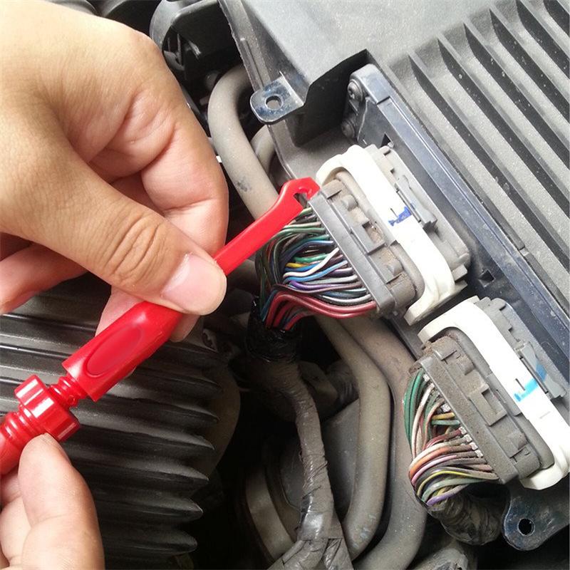 4pcs Car Circuit Tester Hook Test Clip Edge Puncture Probe Automotive Test Clip For Multi-Purpose Oscillator Diagnostic Tool
