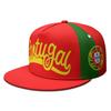 Portugal Free Custom Name Number Logo Flat Brimmed Cap Nation Flag Pt Portuguese Country College Print Photo Hip-hop Hat