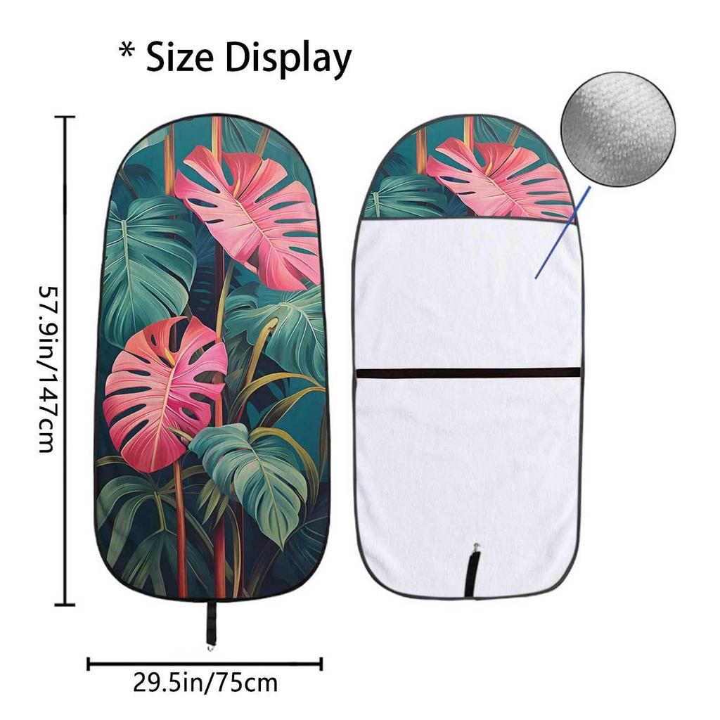 Universal Car Front Seat Leaf Towel Cover - Ideal for Gym & All-Season Use