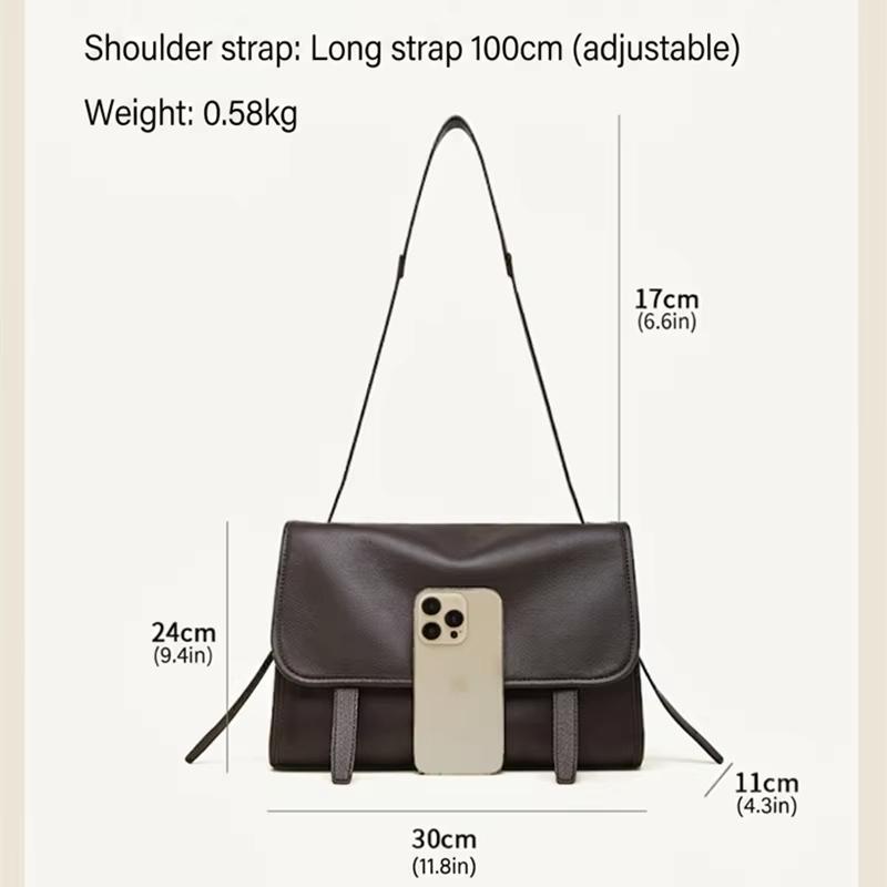 New Genuine Leather Woman Bag Cowhide Shoulder Bag Soft Leather Envelope Bag Luxury Bags High Quality 2026 Crossbody Bags