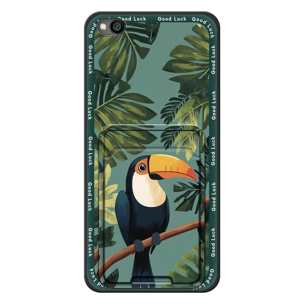 Dirt-resistant Soft case Phone Case For Xiaomi Redmi GO Card slot protective TPU Card bag Full wrap Fashion Design Cover