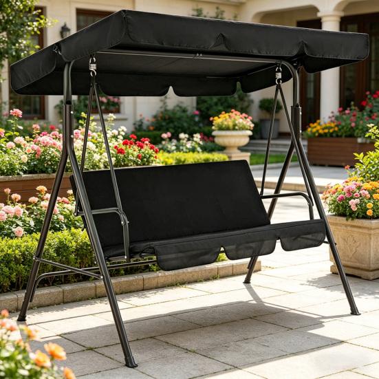 1 Set Sallanan Sandalye Tente Veranda Sallanan Koltuk Tente Ve Sandalye Kılıfı Su Geçirmez Sallanan Tente Yedek Parçası 2/3 Kişilik Veranda Sallanan Sandalye İçin