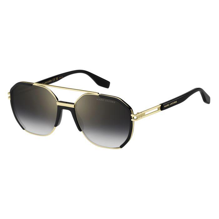 Lunettes de Soleil Marc Jacobs MARC 749/S 58/18/145 GOLD BLACK/GREY SHADED GOLD MIRROR métal homme MARC 749/S