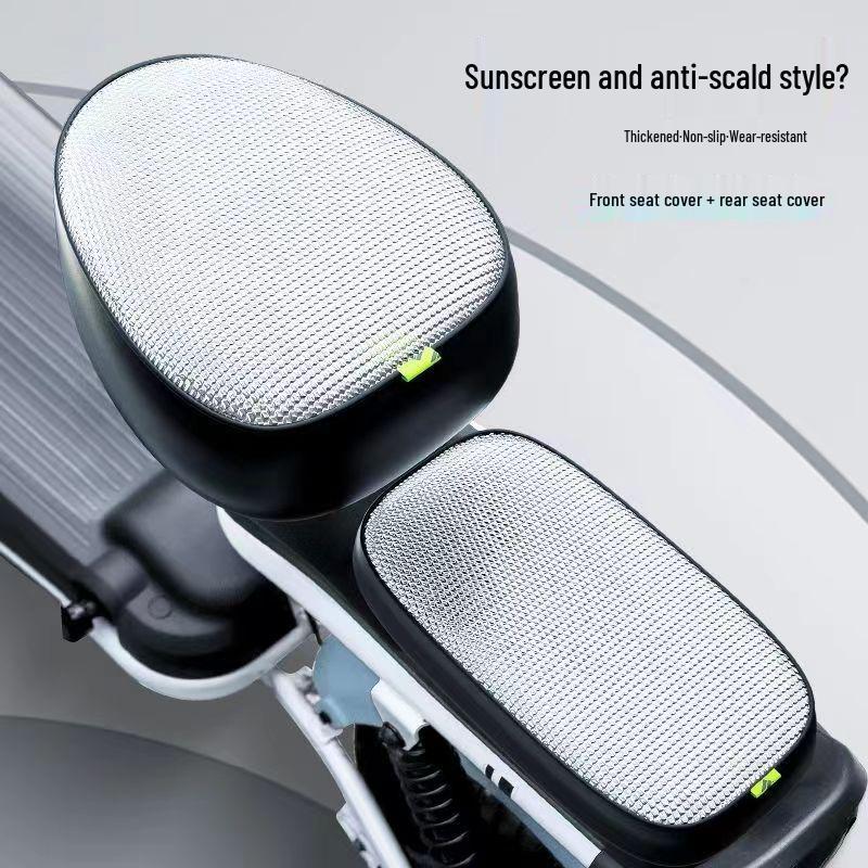 Universal Waterproof Heat-Insulated Wear-Resistant Leather Electric Bike Seat Cover for All Seasons