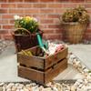 Caisse en Bois Wengé - CREATIVE DECO - 30 x 20 x 15 cm - Caisse Rangement Bois - Caisse en Bois Vintage