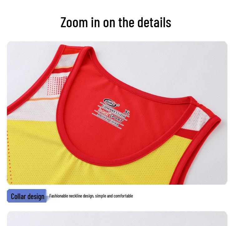Men's and Women's Summer Running Vest and Shorts Set for Marathon Training and Fitness, Available with Custom Printing