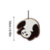 4 Stück Auto Panda Dufttabletten Auto Innenanhänger Anhänger Lufterfrischer Aromatherapie Ätherisches Öl Hängende Dekoration