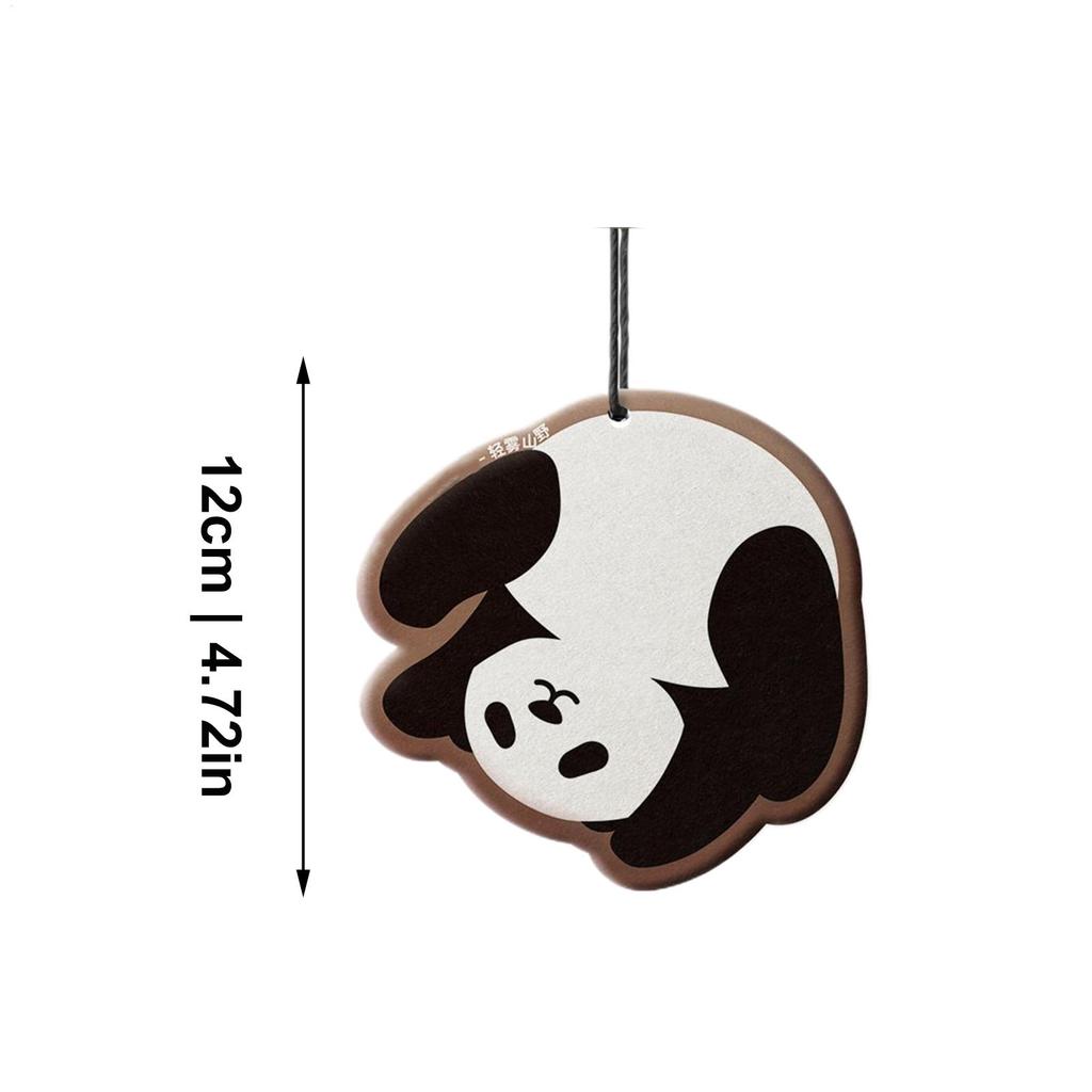 4 Stück Auto Panda Dufttabletten Auto Innenanhänger Anhänger Lufterfrischer Aromatherapie Ätherisches Öl Hängende Dekoration