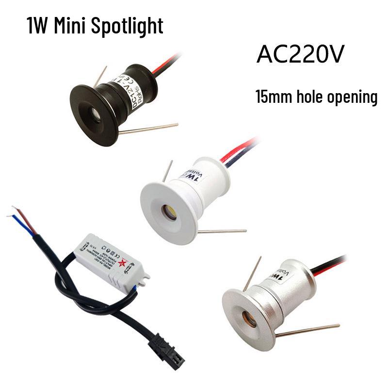 

15mm Recessed 1W Mini LED Spotlight for Ceiling or Jewelry Displays 1W Warm Light