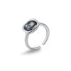 Minimalist Rhinestone Open Ring For Women Korean Fashion Geometry Adjustable Knuckle Ring Party Jewelry Lady Gift