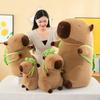 Backpack Capybara Plush Toy Stuffed Animal Doll Cartoon Kids Birthday Gift