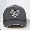 Double Gun Skull Baseball Cap Punk Style Rock Skull Hat Outdoor Unisex Casual Adjustable Snapback Hats