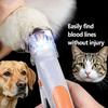Professional Pet Nail Clipper Scissors With LED Light Cat Dog Nail Clippers Tool Scissors Nail Toeclaw Cutter Scissors Pet Suppl