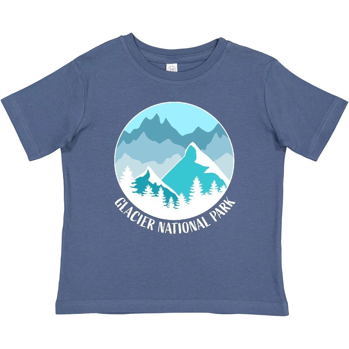 Inktastic Glacier National Park Blue Montana Baby T-Shirt State Home Scenery 100