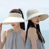 Polyester Sun Hat With Large Brim For Outdoor Sun Protection And Fashion Casual Wear
