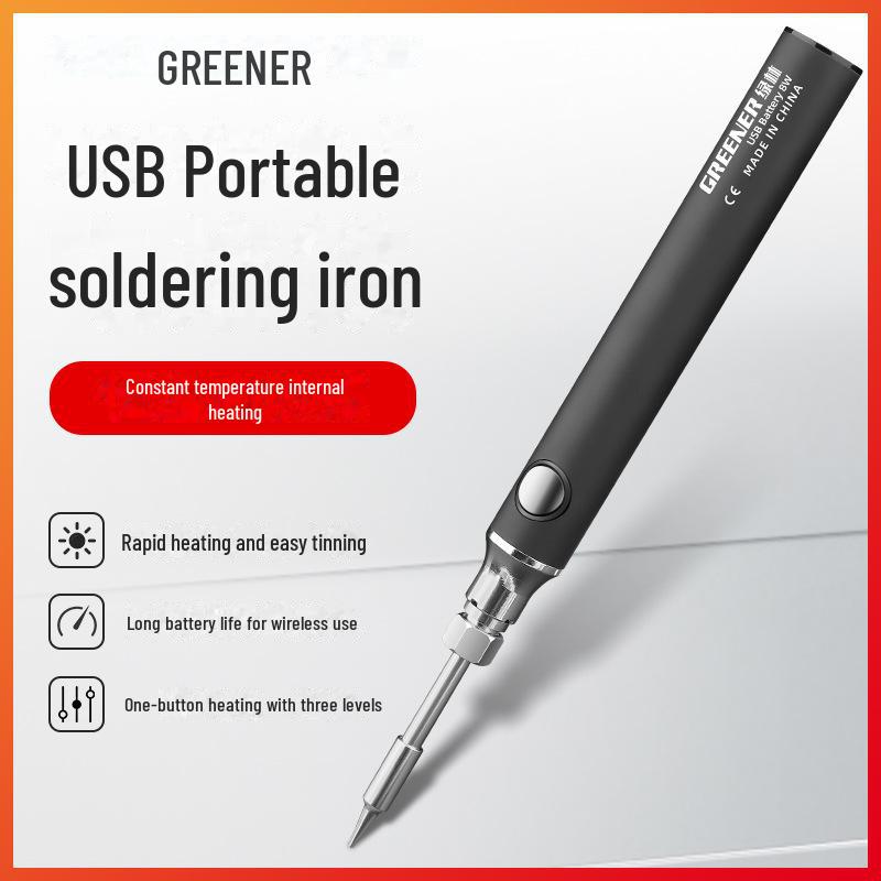 Green Forest USB Rechargeable Wireless Soldering Iron Pen for Household and Repair Tasks