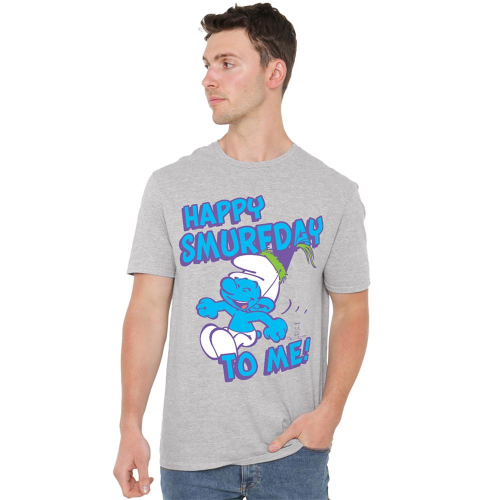 The Smurfs Unisex Adult Happy Smurfy Day To Me T-Shirt