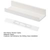 Shower Caddy Wall Mounted Plastic Floating Shelves No Drill Bathroom Storage Organizer for Bathroom Kitchen Living Room