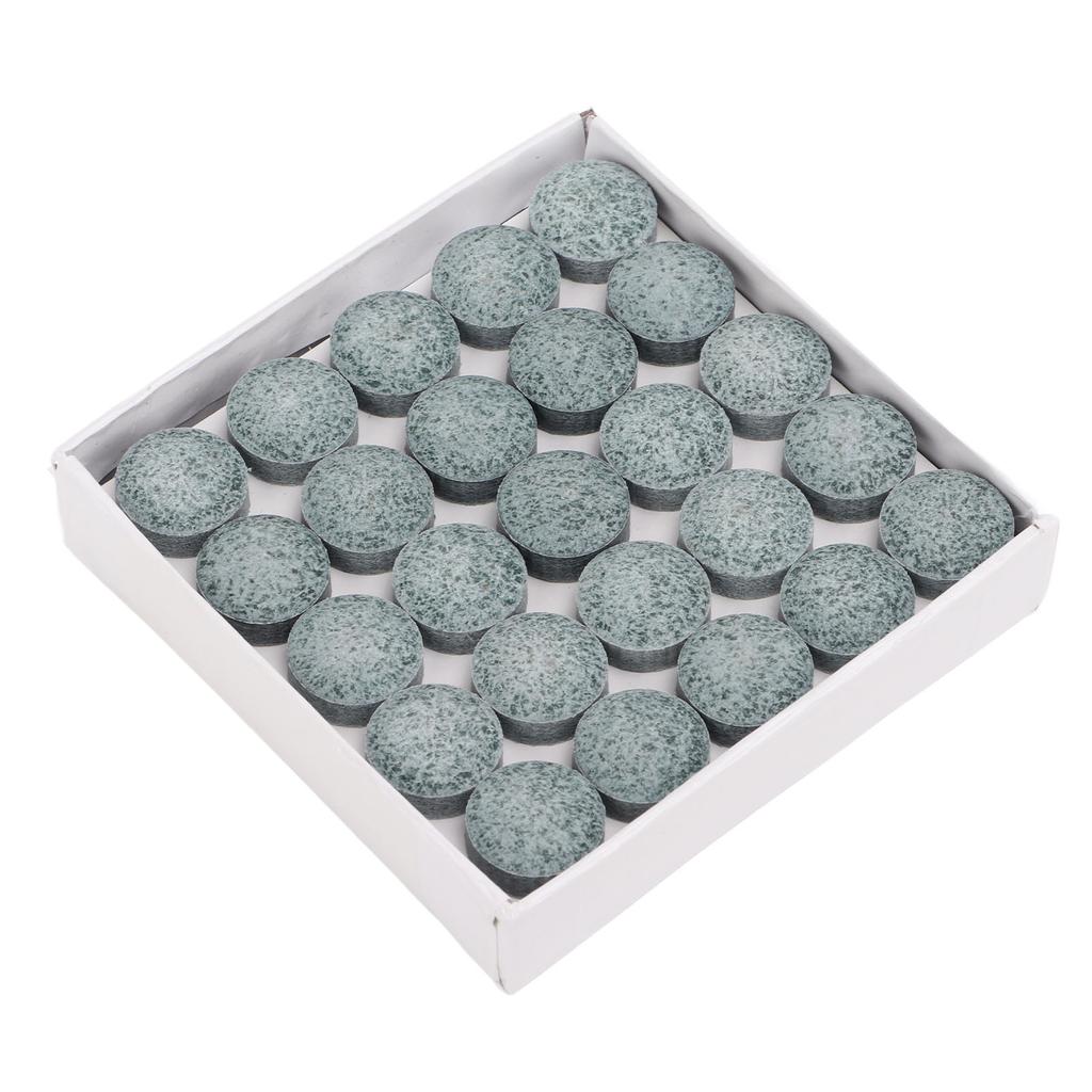 50 Stück/Set 14mm Queue-Spitzen 3A Ausgezeichnete Elastizität Billard Queue Stock Ersatzspitzen Grau