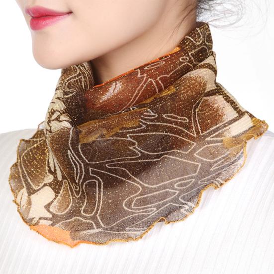Scarf Shiner Sun Protection Tulle Lightweight Summer Protection Scarf for Travel